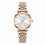 Classic Two Tone Steel Watch Crystal Dial - Image 3