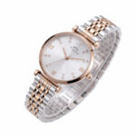 Classic Two Tone Steel Watch Crystal Dial - Image 2