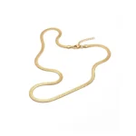 Flat Snake Chain Necklace Smooth Finish - Image 5