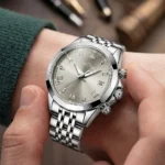 Classic Stainless Steel Link Watch Silver
